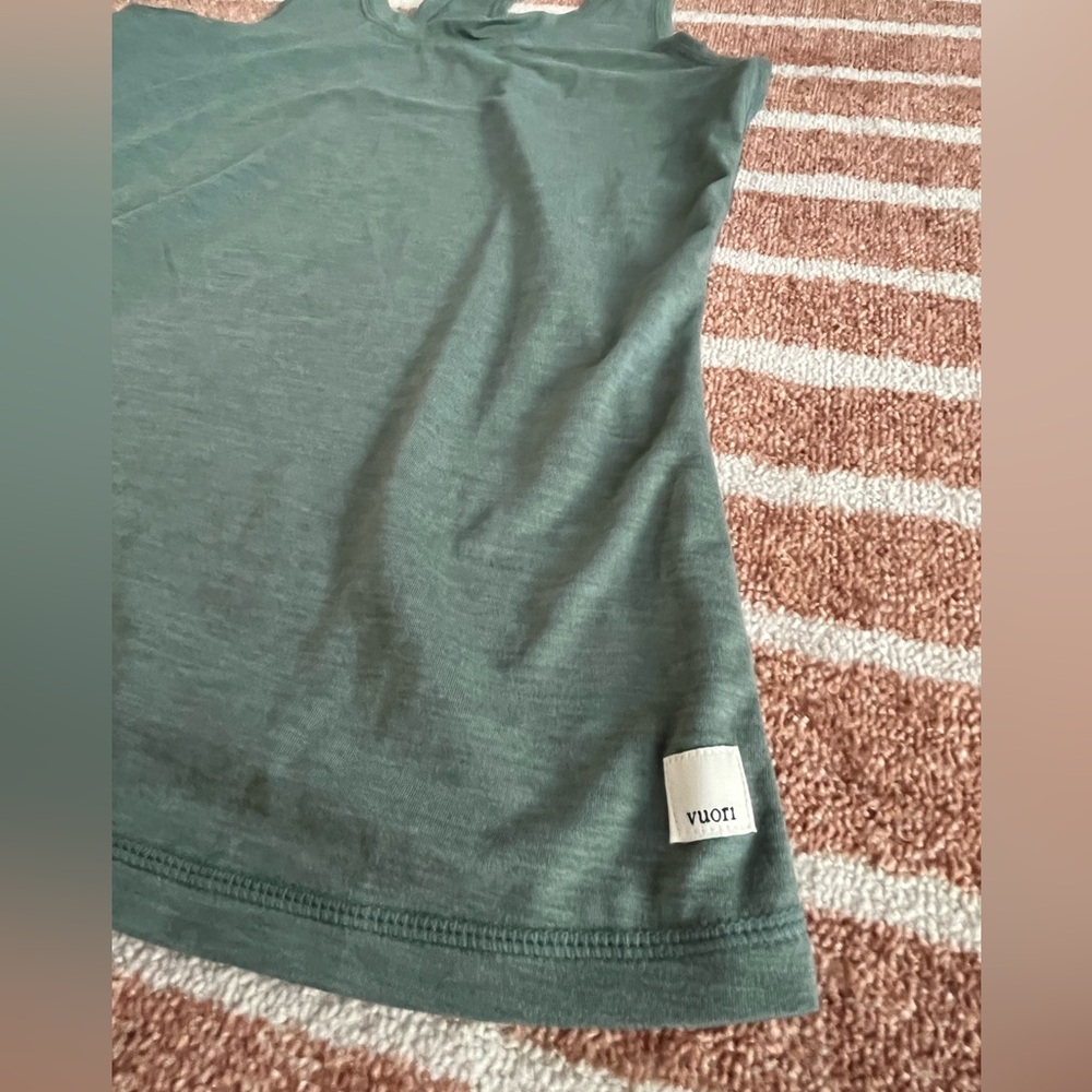 Vuori Women's Racerback Tank in Sage Green - Picture 7 of 7